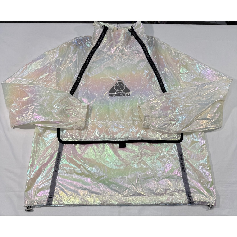 Vintage Above The Rim Iridescent Windbreaker Anorak Jacket Pearlescent Men's M